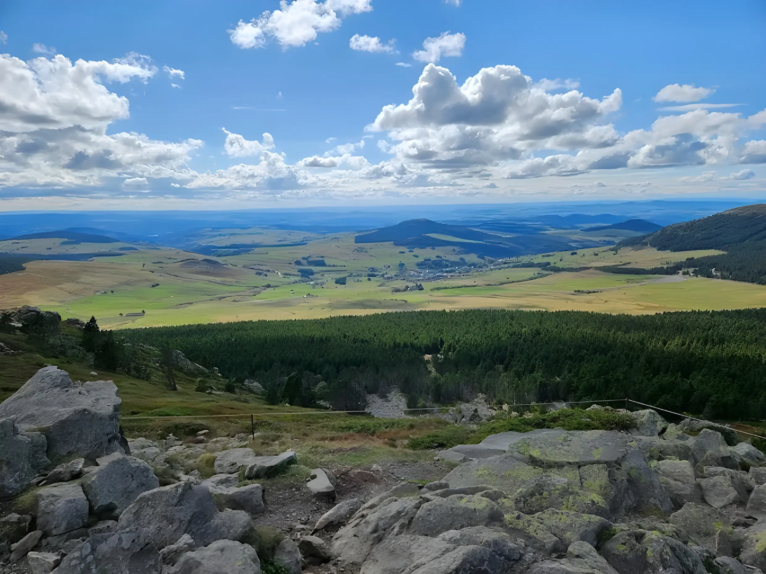 Vue depuis les crêtes